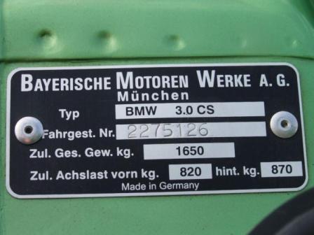 BMW 30 csl e9 2275126